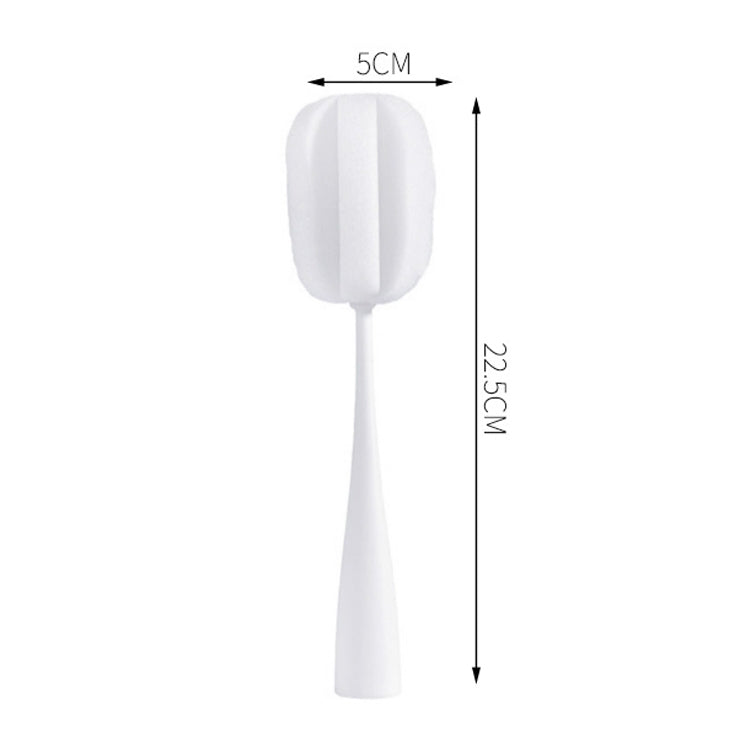 Long Handle Sponge Cup Brush Mug Cleaning Brush Bottle Brush Glass Cup Brush, White, Black, Pink, Gray