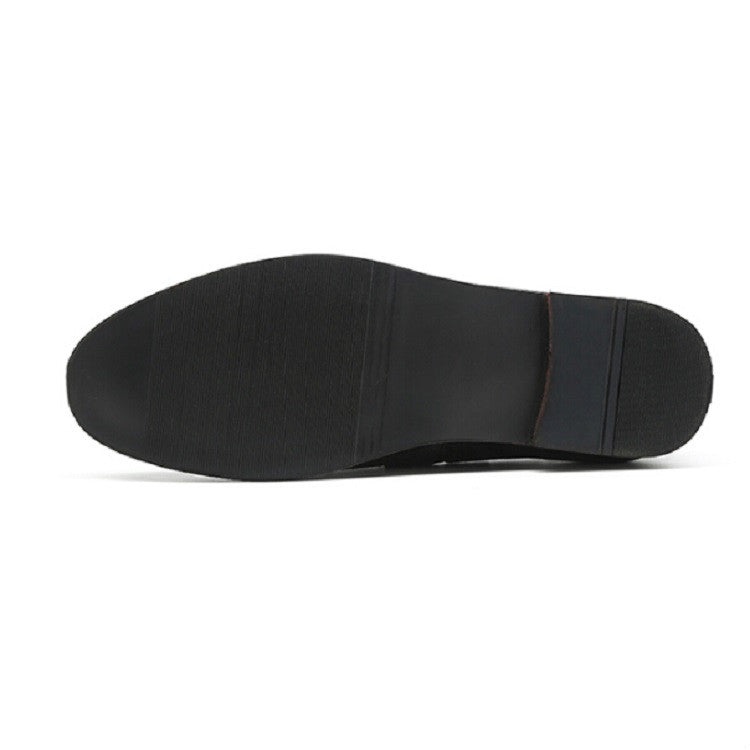 Men Leather Shoes Suede Tassels Slip-on Peas Shoes, 43, 37, 38, 39, 40, 41, 42, 44, 45, 46, 47, 48