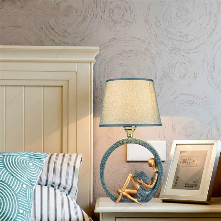 Modern Bedside Reading Statue Base Lamp Home Decoration, Button Switch 3W Yellow Light Bulb, Dimming Switch 3W Yellow Light Bulb, Remote Control Switch Dimming Bulb