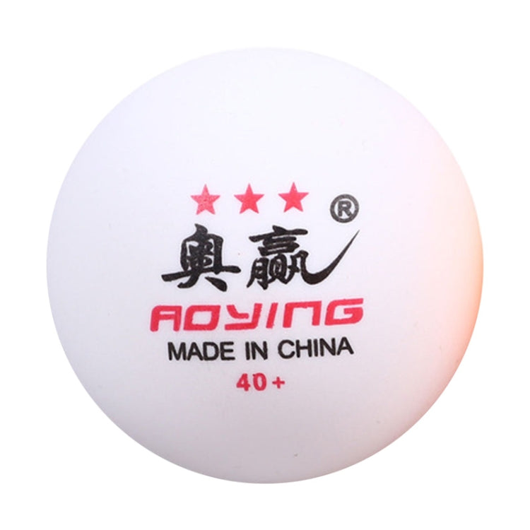 ROYING 10 PCS Professional ABS Table Tennis Training Ball, Diameter: 40mm, White 3Stars, Orange 3Stars