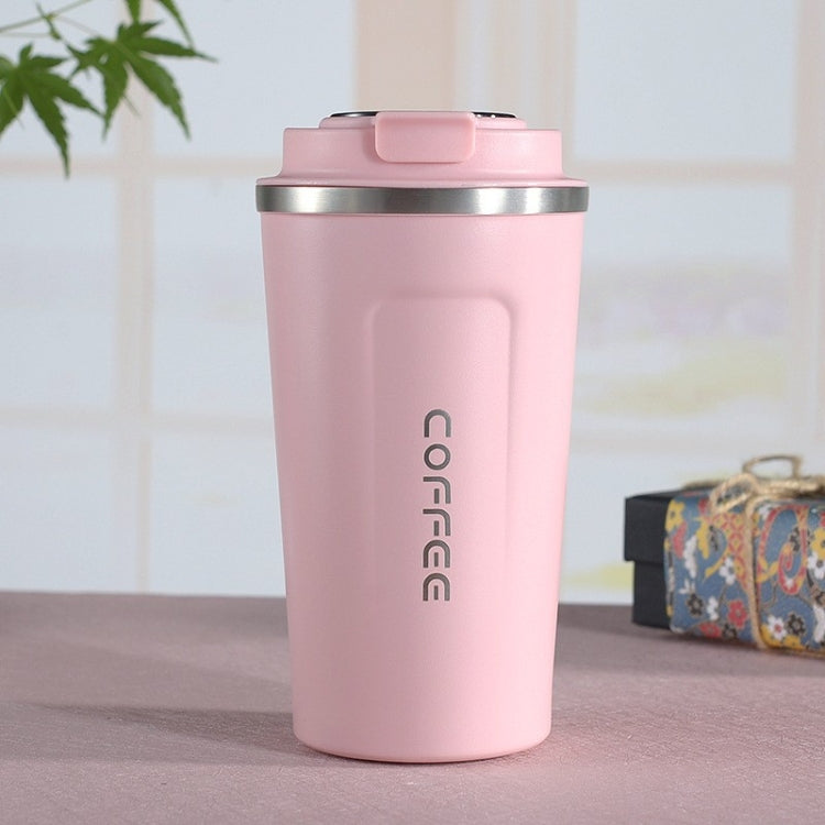 Smart Version Double Stainless steel 304 Coffee Mug Car Thermos Mug Travel Thermo Cup, 380ml White, 380ml Black, 380ml Green, 380ml Blue, 380ml Pink, 510ml White, 510ml Green, 510ml Blue, 510ml Pink, 510ml Black