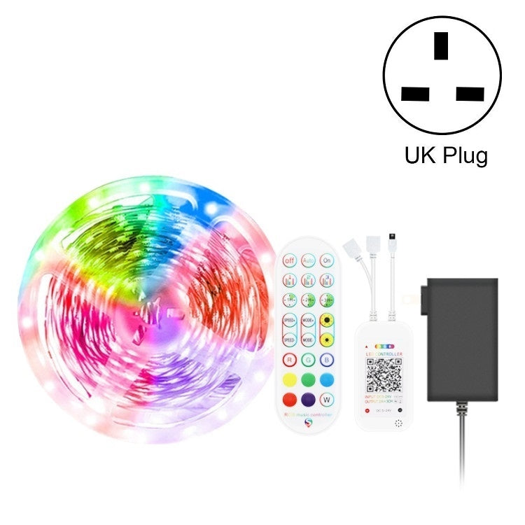 Bluetooth Suit Smart Music Sound Control Light Strip Non-waterproof 5050 RGB Colorful Atmosphere LED Light Strip With 24-Keys Remote Control, 5M 150 LEDs, 5M 300 LEDs, 10M 300 LEDs, 10M 600 LEDs, 15M 450 LEDs, 15M 270 LEDs