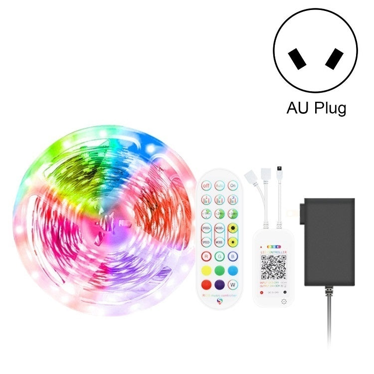 Bluetooth Suit Smart Music Sound Control Light Strip Non-waterproof 5050 RGB Colorful Atmosphere LED Light Strip With 24-Keys Remote Control, 5M 150 LEDs, 5M 300 LEDs, 10M 300 LEDs, 10M 600 LEDs, 15M 450 LEDs, 15M 270 LEDs