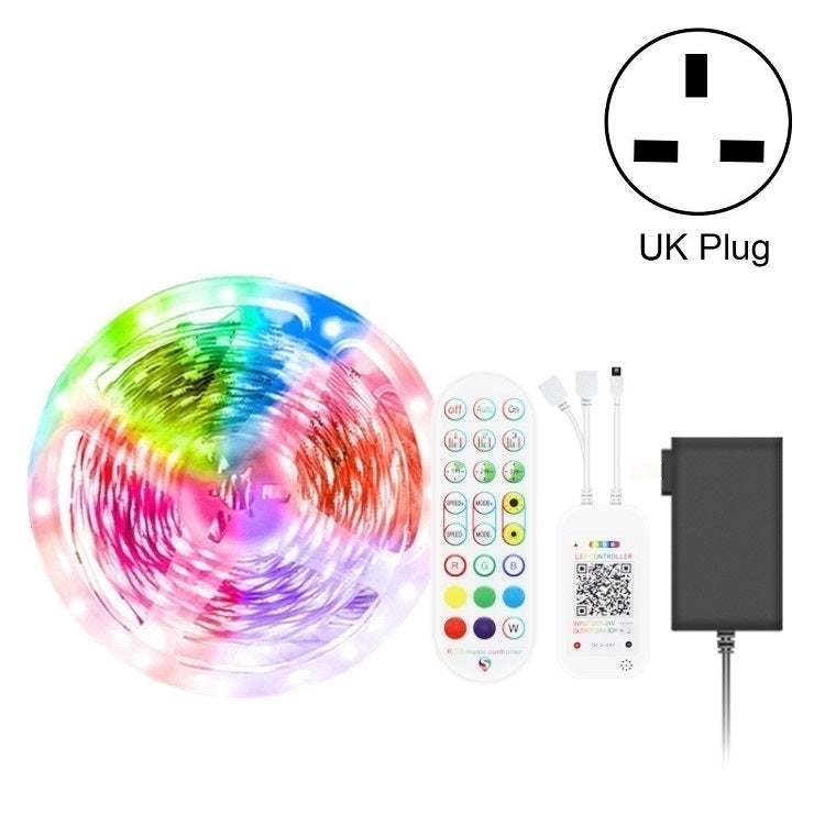 Bluetooth Suit Smart Music Sound Control Light Strip Non-waterproof 5050 RGB Colorful Atmosphere LED Light Strip With 24-Keys Remote Control, 5M 150 LEDs, 5M 300 LEDs, 10M 300 LEDs, 10M 600 LEDs, 15M 450 LEDs, 15M 270 LEDs