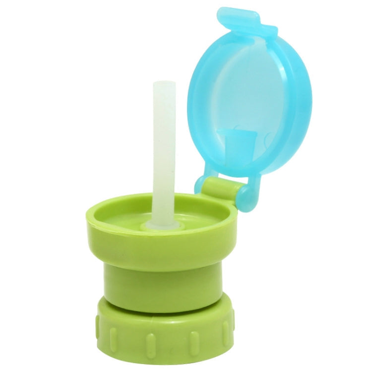 Children Portable Bottled Drinks Anti-overflow Anti-squash Replacement Straw Cap, Red, Blue, Green
