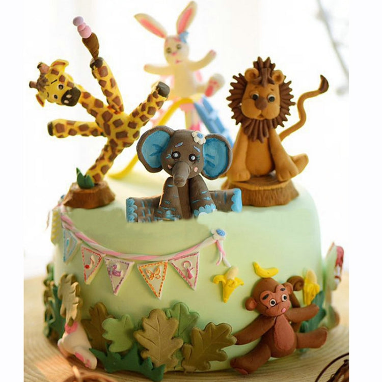 2 PCS 3D Animal Shape Silicone Form Fondant Cake Biscuit Molds, 3D Animal Shape(Lion)