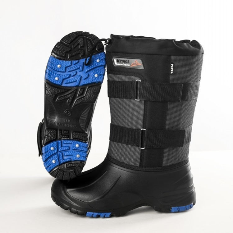 Winter Men Outdoor Snow Shoes Warm Non-slip Steel Nail High Snow Boots, 41, 42, 43, 44, 46