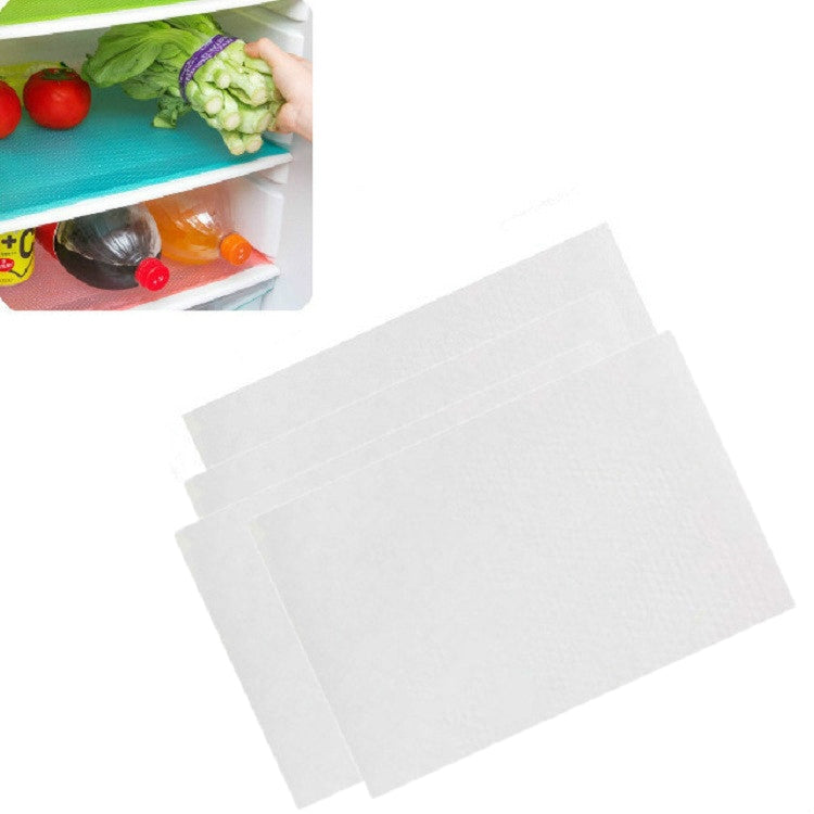 4 PCS / Set Environmentally Friendly Waterproof Washable Antibacterial Antifouling Refrigerator Mat, Transparent White, Transparent Green, Transparent Pink, Transparent Blue, Blue, Green, Pink