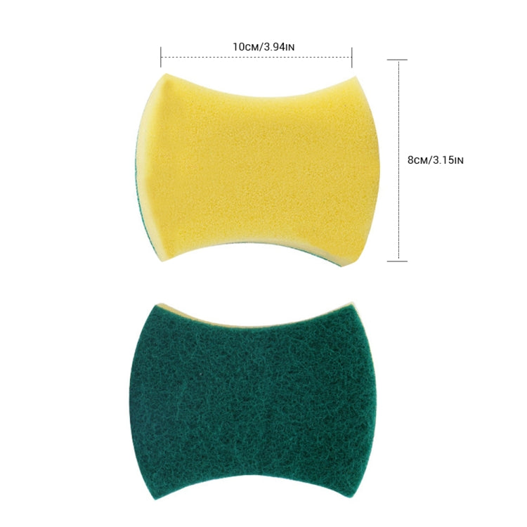 10 PCS Magic Sponge Eraser Cleaner Kitchen Clean Scouring Cloth Dish Washing Kitchen Cleaning Tools, 10x8x3cm, Waist Shape, 10x8x3cm, Square