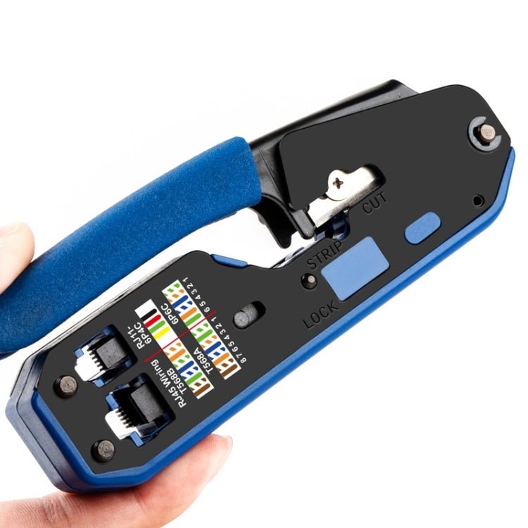 Rj45 Crystal Head 8P6P Network Tool With Stripping Wire Extrusion Crimping Wire Cable Pliers, Pliers