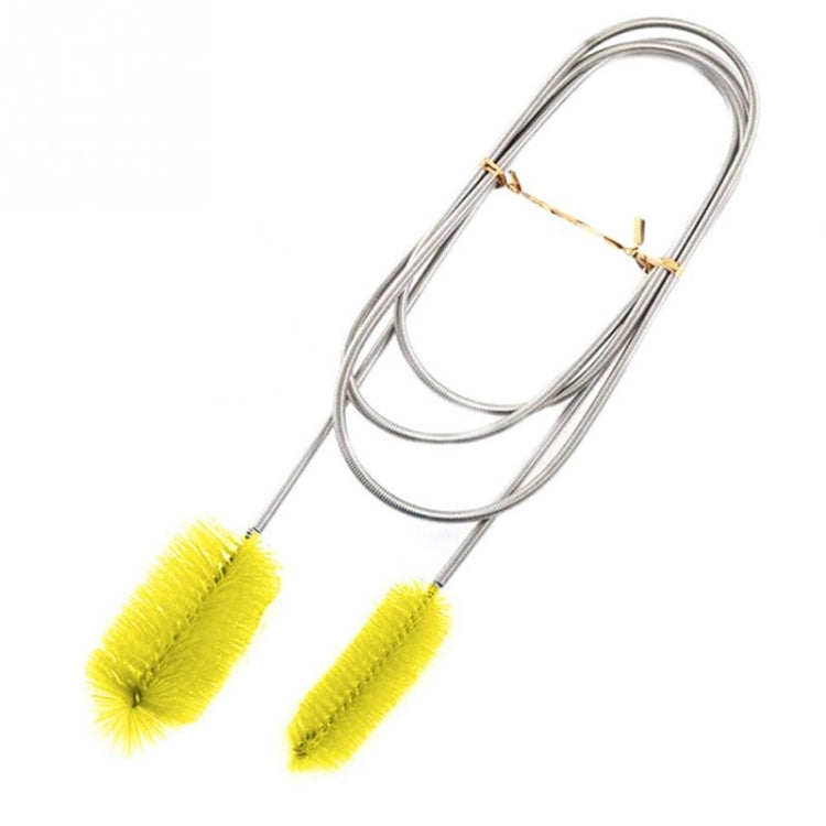 Kitchen Water Pipe Cleaning Brush Stainless Steel Cleaning Brush Spring Long Hair Brush, 1500x60x15-30mm
