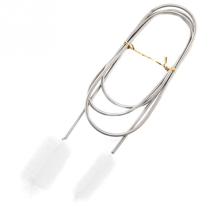 Kitchen Water Pipe Cleaning Brush Stainless Steel Cleaning Brush Spring Long Hair Brush, 1500x60x15-30mm