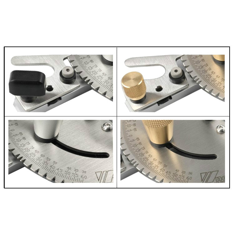 Woodworking Pusher Slide Ruler Woodworking Table Saw Measuring Tool, Single Tenon, Aluminum Handle, Copper Handle, Aluminum Handle + Tenon, Aluminum Handle + Tenon + Limit, Copper Handle + Tenon + Limit, Aluminum Handle + 450mm ＋ Limit                 ...