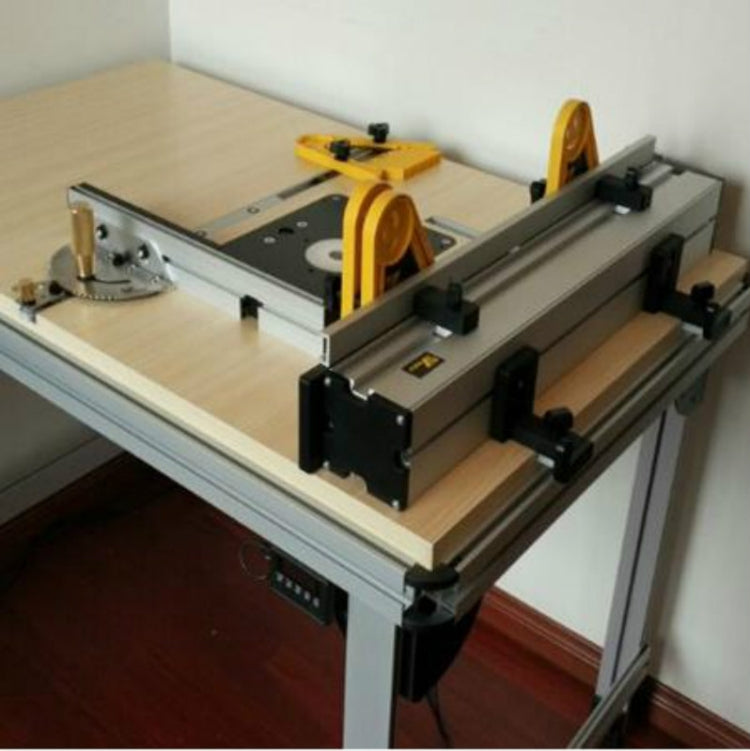 Woodworking Pusher Slide Ruler Woodworking Table Saw Measuring Tool, Single Tenon, Aluminum Handle, Copper Handle, Aluminum Handle + Tenon, Aluminum Handle + Tenon + Limit, Copper Handle + Tenon + Limit, Aluminum Handle + 450mm ＋ Limit                 ...