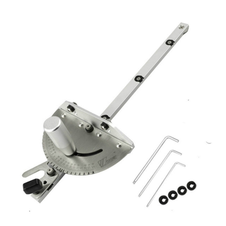 Woodworking Pusher Slide Ruler Woodworking Table Saw Measuring Tool, Single Tenon, Aluminum Handle, Copper Handle, Aluminum Handle + Tenon, Aluminum Handle + Tenon + Limit, Copper Handle + Tenon + Limit, Aluminum Handle + 450mm ＋ Limit                 ...