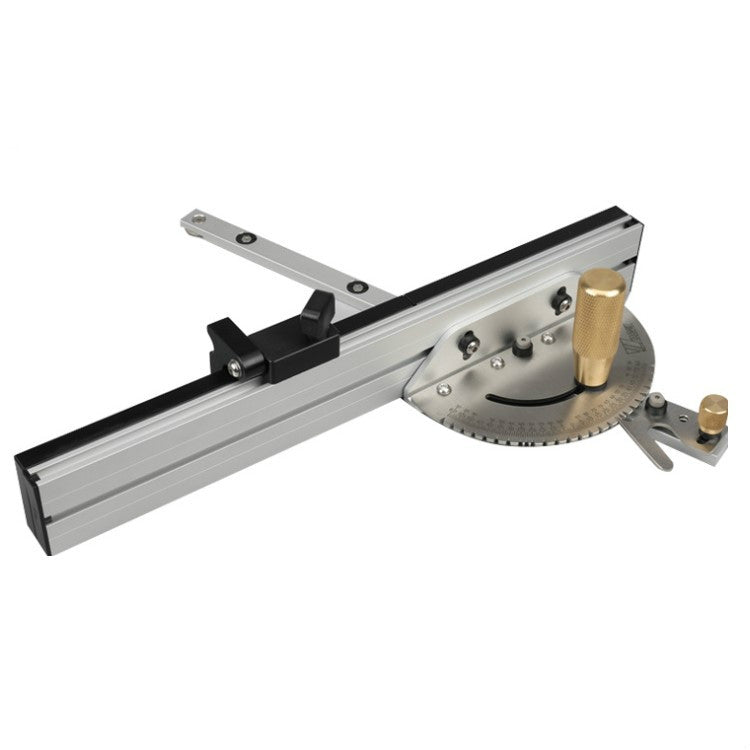 Woodworking Pusher Slide Ruler Woodworking Table Saw Measuring Tool, Single Tenon, Aluminum Handle, Copper Handle, Aluminum Handle + Tenon, Aluminum Handle + Tenon + Limit, Copper Handle + Tenon + Limit, Aluminum Handle + 450mm ＋ Limit                 ...