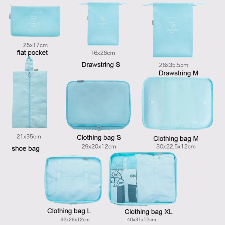 Travel Storage Bag Set Folding Storage Bag, 8 In 1 Toiletry Bag, 9 In 1 Cosmetic Bag, 9 In 1 Toiletry Bag