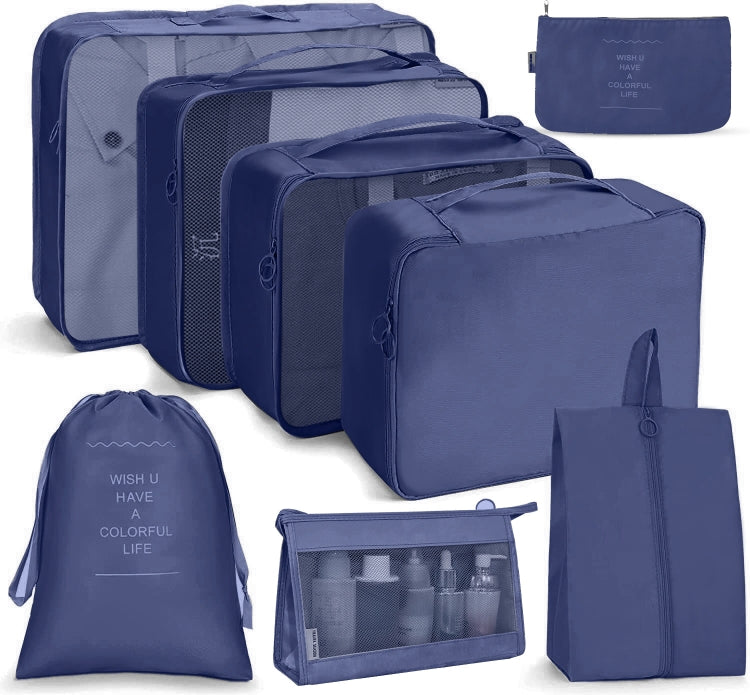 Travel Storage Bag Set Folding Storage Bag, 7 In 1, 8 In 1 Beam Mouth, 8 In 1 Cosmetic Bag