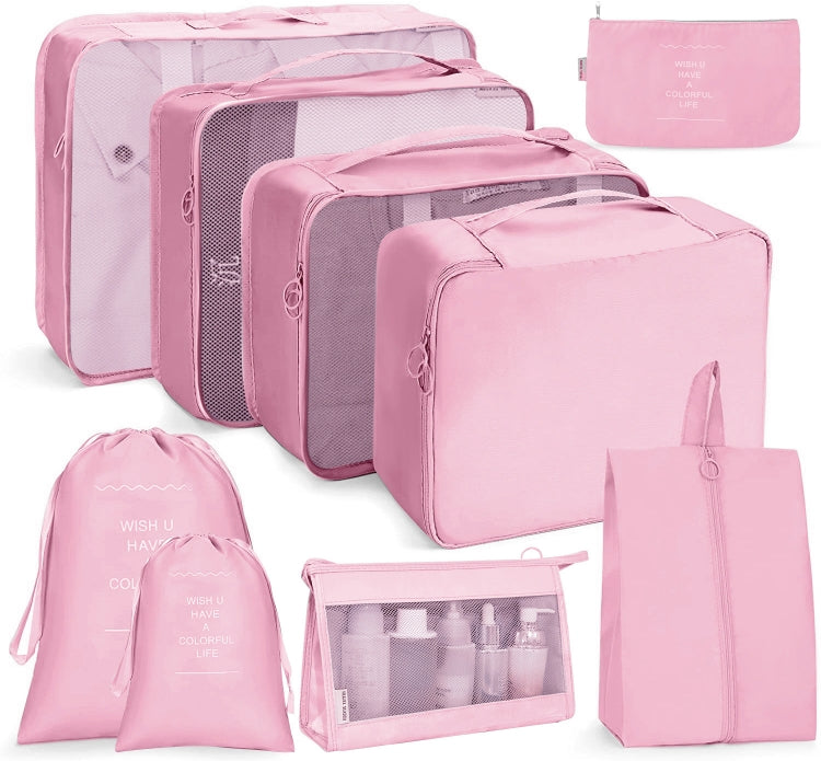 Travel Storage Bag Set Folding Storage Bag, 8 In 1 Toiletry Bag, 9 In 1 Cosmetic Bag, 9 In 1 Toiletry Bag