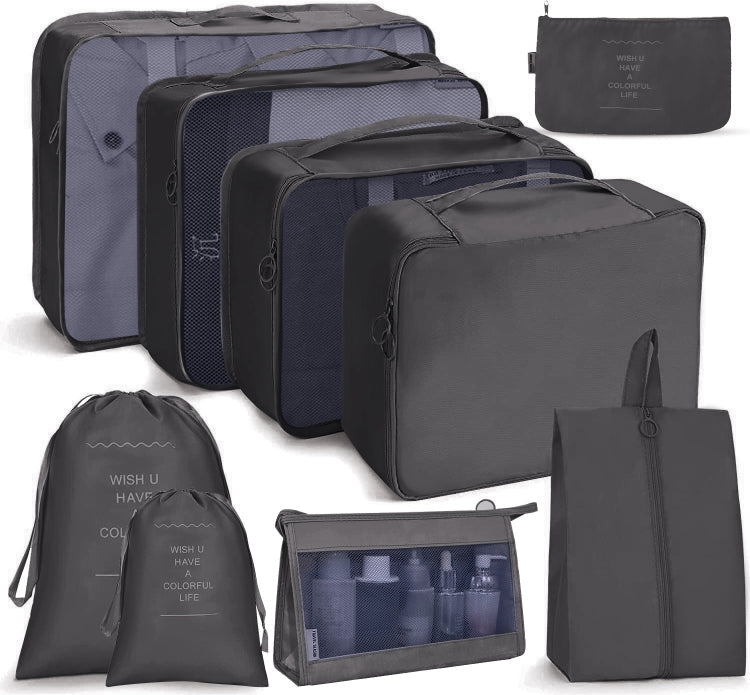 Travel Storage Bag Set Folding Storage Bag, 8 In 1 Toiletry Bag, 9 In 1 Cosmetic Bag, 9 In 1 Toiletry Bag