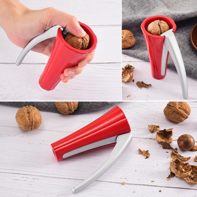 Zinc Alloy Funnel Shape Nut Nutcracker Sheller Walnut Opener Cutter Clamp Plier Kitchen Tools gadgets, Funnel Shape Red, Funnel Shape Black