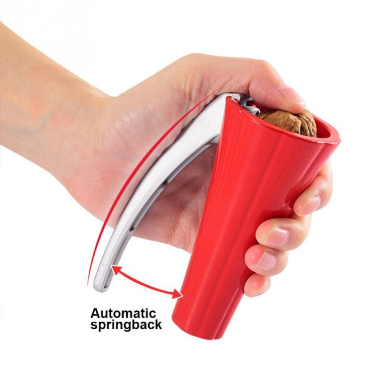 Zinc Alloy Funnel Shape Nut Nutcracker Sheller Walnut Opener Cutter Clamp Plier Kitchen Tools gadgets, Funnel Shape Red, Funnel Shape Black