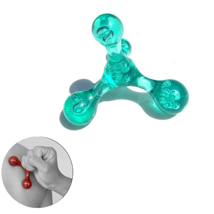 Frog Type Massager Manual Balance Four Ball Massager Waist Massage Ball, Four-ball Blue, Four-ball Green
