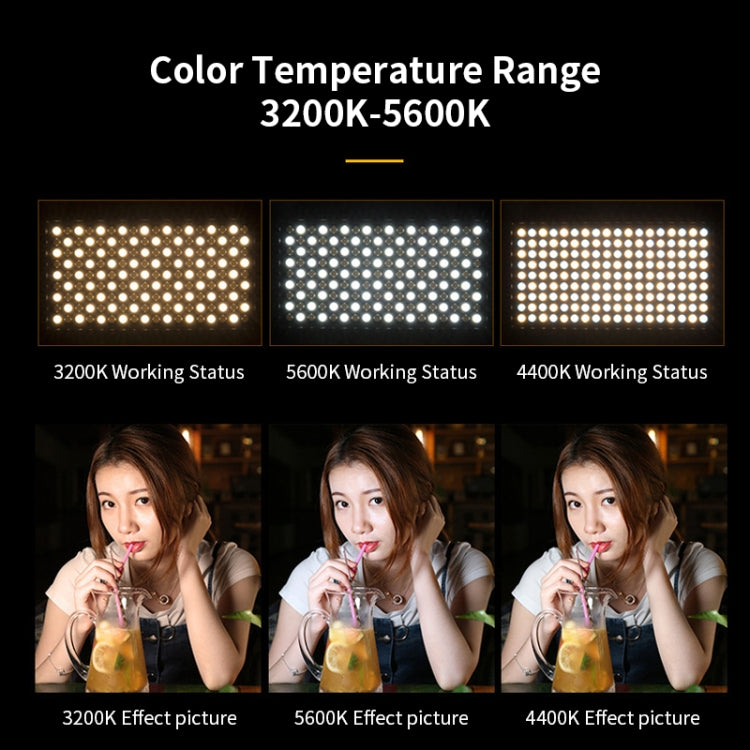 E900  55W  3000K-6500K Flat Panel Lights Live Broadcast Fill Light, Regular Models, Knob Model, Knob Battery Model