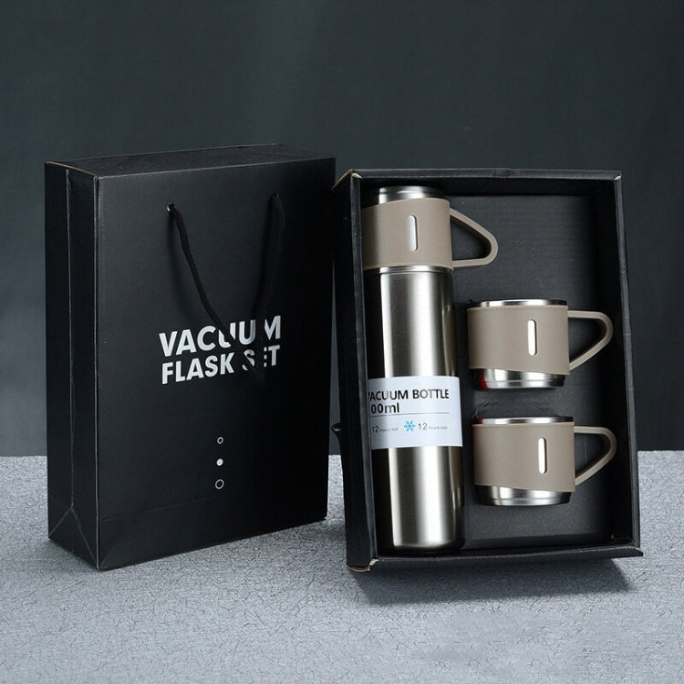 500ml 304 Stainless Steel Thermos Cup Portable Business Tea Cup,Spec:, Gift Box Set