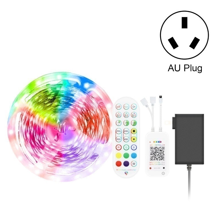 Bluetooth Suit Smart Music Sound Control Light Strip Waterproof 5050 RGB Colorful Atmosphere LED Light Strip With 24-Keys Remote Control, 5M 150 LEDs, 5M 300 LEDs, 10M 300 LEDs, 10M 600 LEDs, 15M 450 LEDs, 20M 360 LEDs