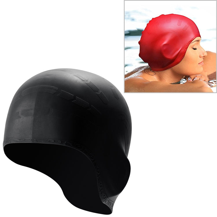 Silicone Ear Protection Waterproof Swimming Cap for Adults with Long Hair, Long Hair Swimming Cap(Black), Long Hair Swimming Cap(Blue), Long Hair Swimming Cap(Pink), Long Hair Swimming Cap(Silver), Long Hair Swimming Cap(Yellow)                        ...