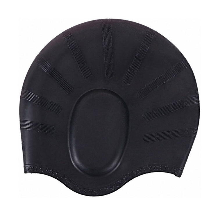Silicone Ear Protection Waterproof Swimming Cap for Adults with Long Hair, Long Hair Swimming Cap(Black), Long Hair Swimming Cap(Blue), Long Hair Swimming Cap(Pink), Long Hair Swimming Cap(Silver), Long Hair Swimming Cap(Yellow)                        ...