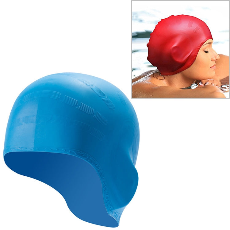 Silicone Ear Protection Waterproof Swimming Cap for Adults with Long Hair, Long Hair Swimming Cap(Black), Long Hair Swimming Cap(Blue), Long Hair Swimming Cap(Pink), Long Hair Swimming Cap(Silver), Long Hair Swimming Cap(Yellow)                        ...