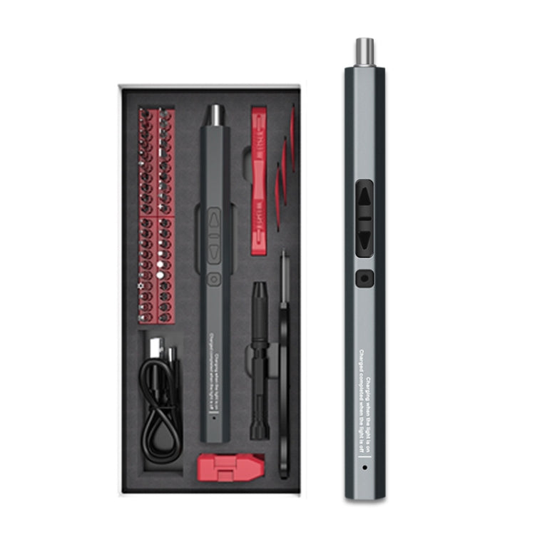 51 In 1 Rechargeable Mini Electric Screwdriver Set With 3LED Lighting, 51 In 1 Gray, 51 In 1 Blue, 51 In 1 Red