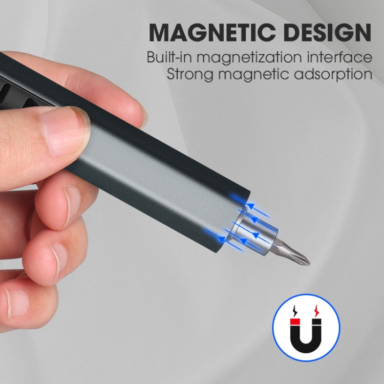 36 In 1 Rechargeable Mini Electric Screwdriver Set With 3LED Lighting, 36 In 1 Gray, 36 In 1 Blue, 36 In 1 Red