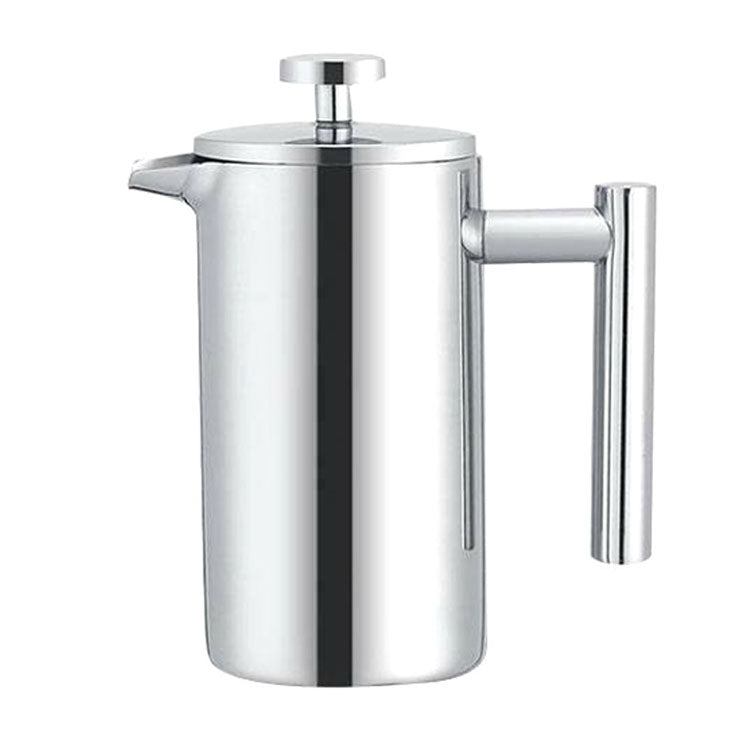 304 Stainless Steel French Pressure Coffee Pot Hand Made Tea Pot, 350ml, 800ml, 1000ml