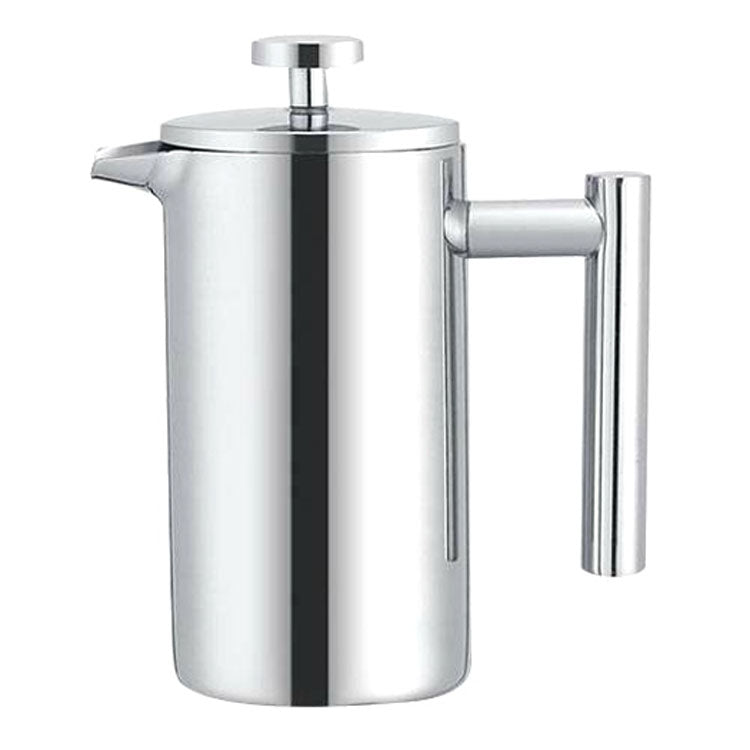 304 Stainless Steel French Pressure Coffee Pot Hand Made Tea Pot, 350ml, 800ml, 1000ml