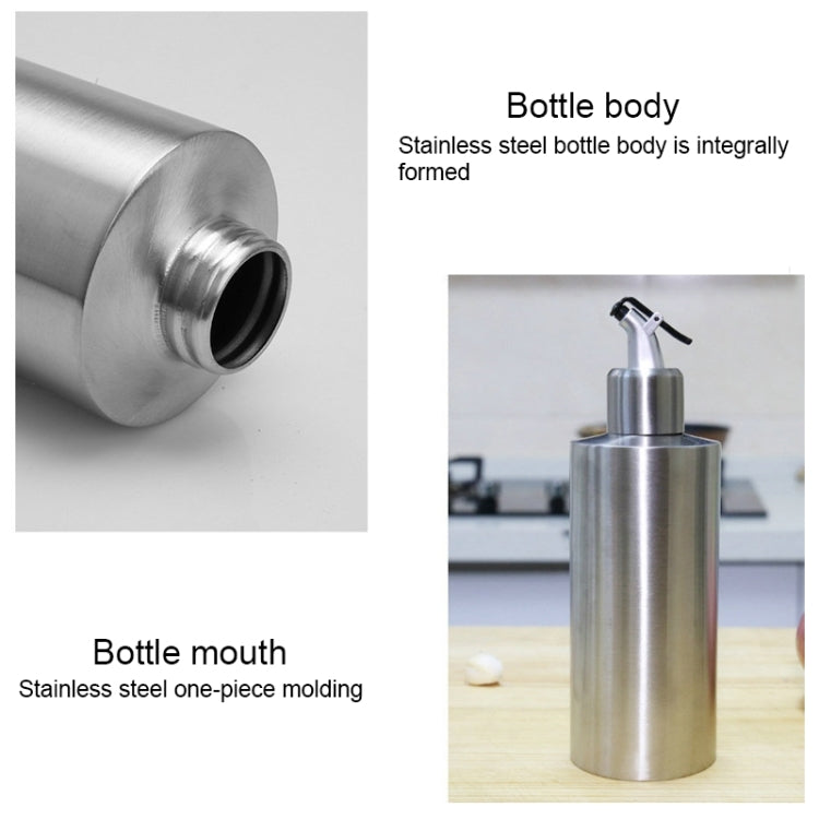 Cylindrical Seasoning Bottle Stainless Steel Oil Pot, 250 ml, 350 ml, 550 ml