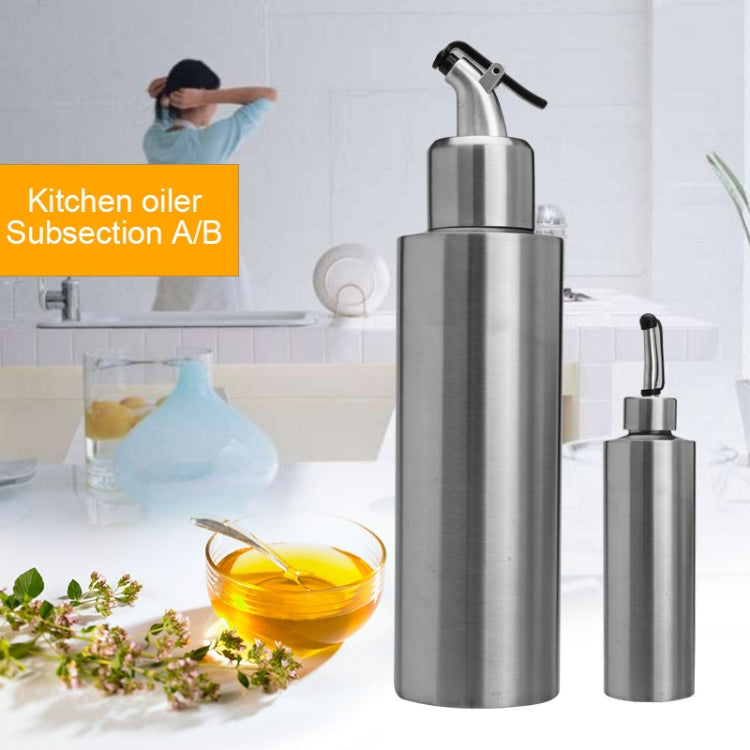 Cylindrical Seasoning Bottle Stainless Steel Oil Pot, 250 ml, 350 ml, 550 ml