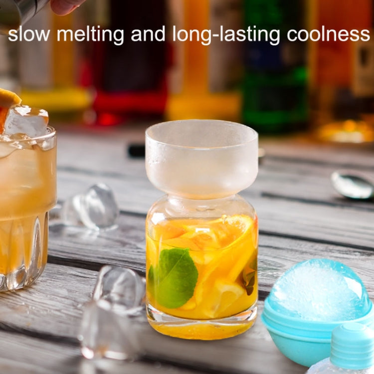 2PCS Home Whiskey Bulb Ice Ball Ice Cube Silicone Mold With Funnel, With Funnel+Sky Blue, With Funnel+Lavender Purple, With Funnel+Cherry Blossom Pink, With Funnel+Banana Yellow