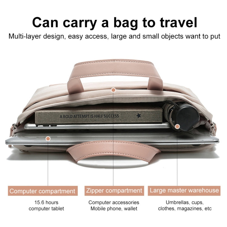 For MacBook 15.6-16.1 Inches MAHOO 10188 Ultra-Thin Hand Computer Bag Messenger Laptop Bag, Khaki, Dark Blue, Gray, Gray+Gray PU Power Bag, Dark Blue+Black PU Power Bag, Khaki+Gray PU Power Bag, Gray+Gray Mouse Pad, Dark Blue+Black Mouse Pad           ...