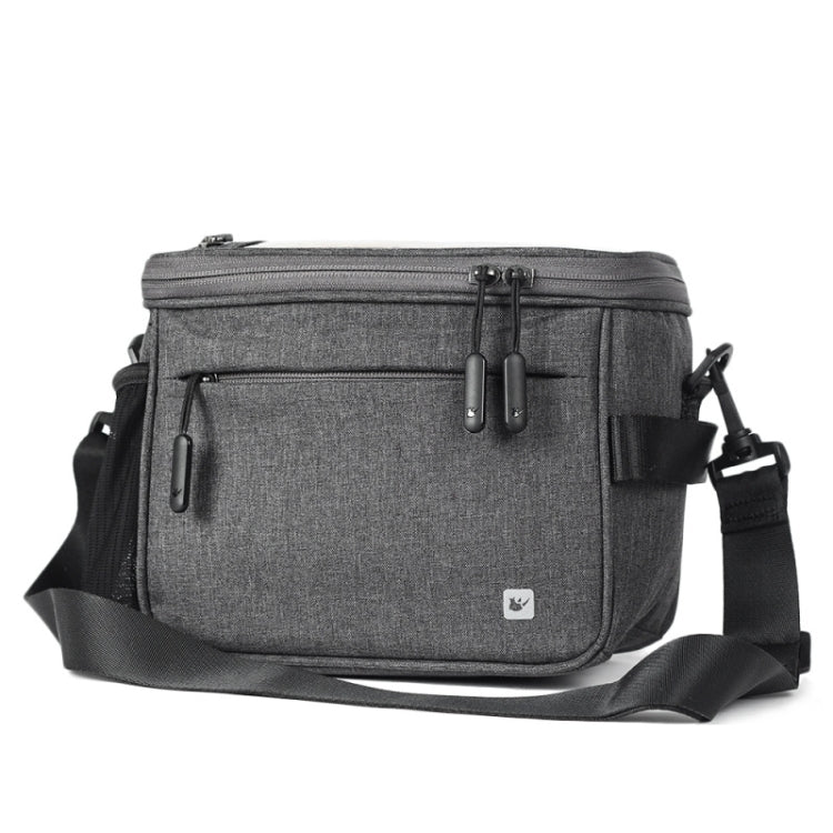 Rhinowalk Bicycle Front Handle Bag Camera Bag Waterproof 7.5 inch Large Touch Screen Navigation Mobile Phone Bag Bicycle Bag, Dark Gray, Carbon Fiber Black Green, Matt Full Black, Matt Black Green
