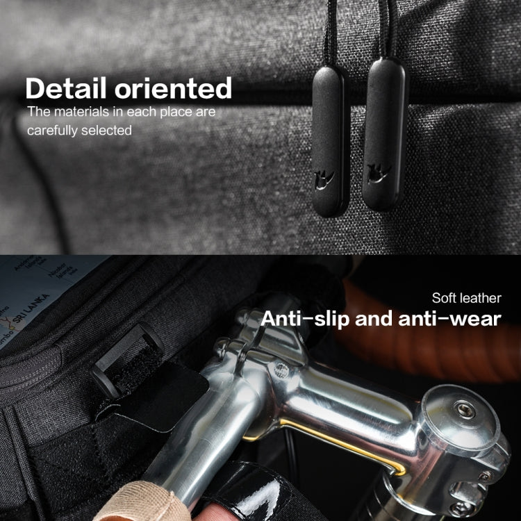 Rhinowalk Bicycle Front Handle Bag Camera Bag Waterproof 7.5 inch Large Touch Screen Navigation Mobile Phone Bag Bicycle Bag, Dark Gray, Carbon Fiber Black Green, Matt Full Black, Matt Black Green