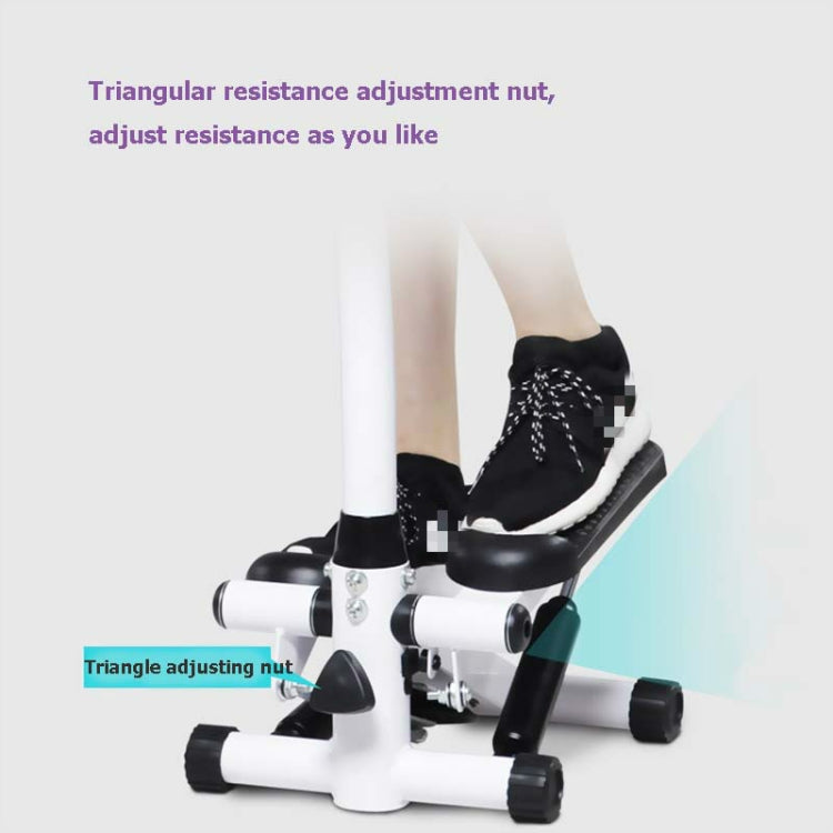 Household Mute Armrest  Fitness Equipment Multifunctional Hydraulic Stepper, with Drawstring and Carpet, with Drawstring, Basic