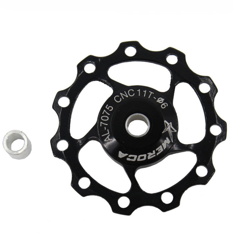 MEROCA Metal Bearings Mountain Bike Road Bike Rear Derailleur Guide Wheel 11T/13T Guide Wheel, 11T Black, 11T Red, 13T Red, 11T Blue, 13T Blue, 11T Purple, 13T Purple, 11T Silver, 13T Silver, 11T Electroplating Colorful, 13T Electroplating Colorful