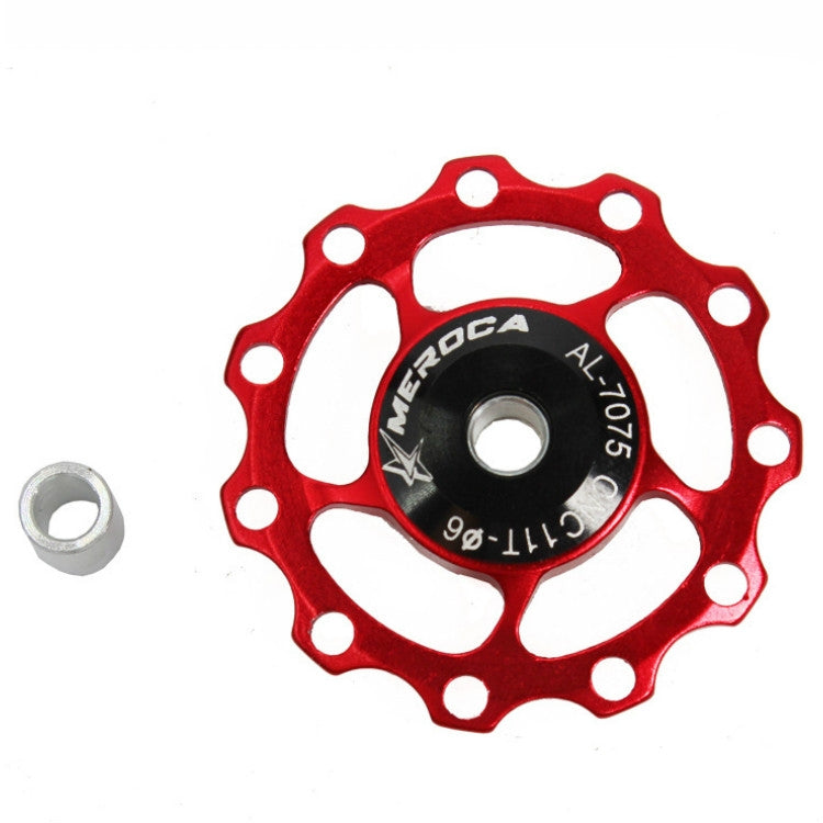 MEROCA Metal Bearings Mountain Bike Road Bike Rear Derailleur Guide Wheel 11T/13T Guide Wheel, 11T Black, 11T Red, 13T Red, 11T Blue, 13T Blue, 11T Purple, 13T Purple, 11T Silver, 13T Silver, 11T Electroplating Colorful, 13T Electroplating Colorful