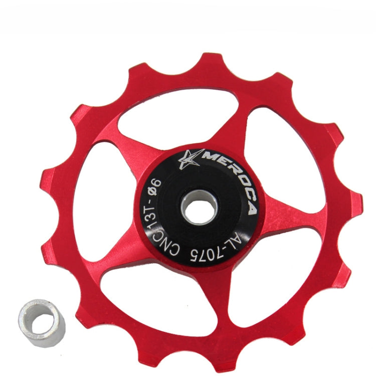 MEROCA Metal Bearings Mountain Bike Road Bike Rear Derailleur Guide Wheel 11T/13T Guide Wheel, 11T Black, 11T Red, 13T Red, 11T Blue, 13T Blue, 11T Purple, 13T Purple, 11T Silver, 13T Silver, 11T Electroplating Colorful, 13T Electroplating Colorful
