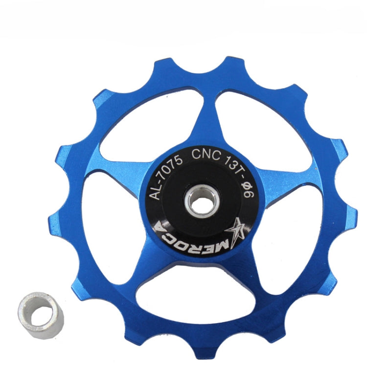 MEROCA Metal Bearings Mountain Bike Road Bike Rear Derailleur Guide Wheel 11T/13T Guide Wheel, 11T Black, 11T Red, 13T Red, 11T Blue, 13T Blue, 11T Purple, 13T Purple, 11T Silver, 13T Silver, 11T Electroplating Colorful, 13T Electroplating Colorful