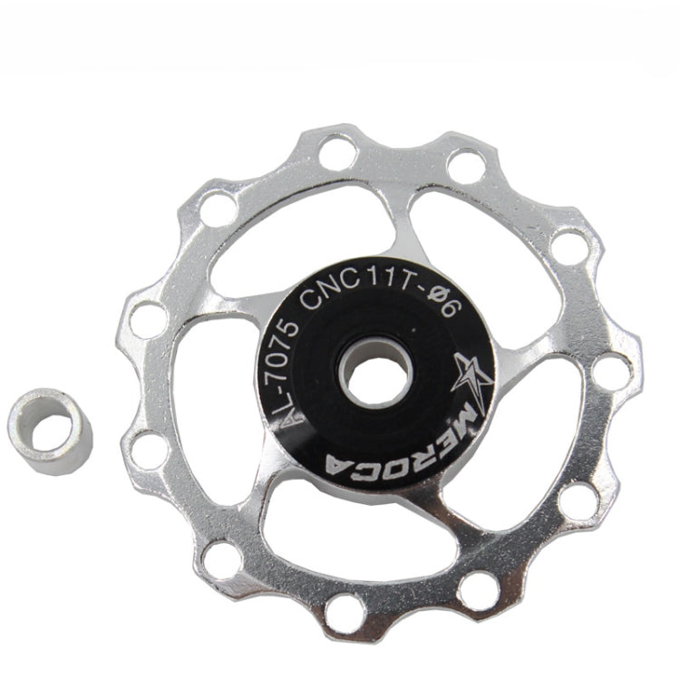 MEROCA Metal Bearings Mountain Bike Road Bike Rear Derailleur Guide Wheel 11T/13T Guide Wheel, 11T Black, 11T Red, 13T Red, 11T Blue, 13T Blue, 11T Purple, 13T Purple, 11T Silver, 13T Silver, 11T Electroplating Colorful, 13T Electroplating Colorful