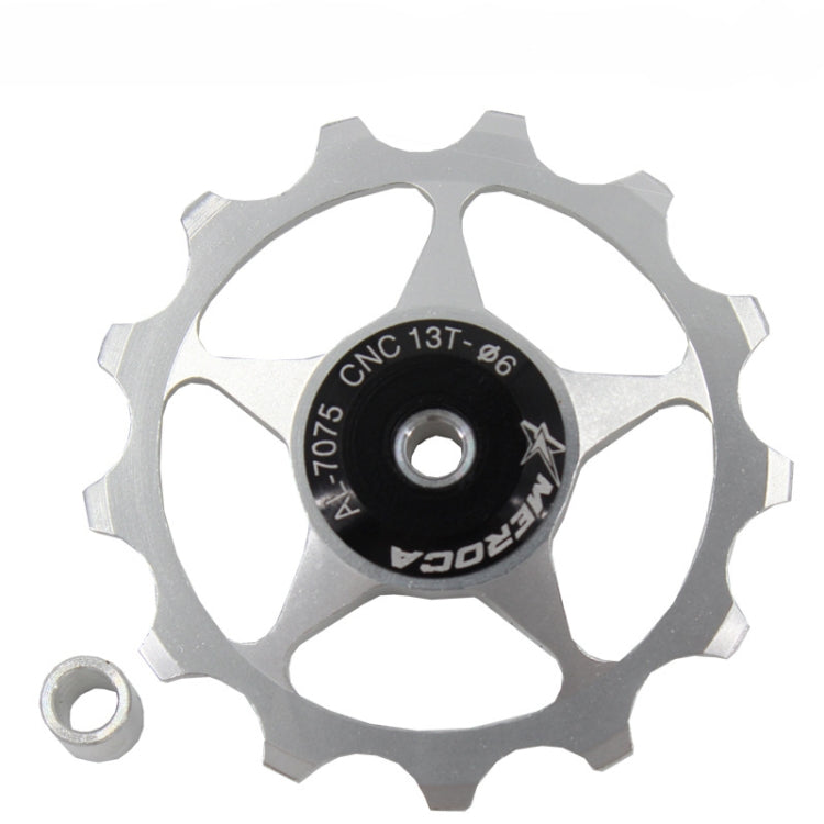 MEROCA Metal Bearings Mountain Bike Road Bike Rear Derailleur Guide Wheel 11T/13T Guide Wheel, 11T Black, 11T Red, 13T Red, 11T Blue, 13T Blue, 11T Purple, 13T Purple, 11T Silver, 13T Silver, 11T Electroplating Colorful, 13T Electroplating Colorful